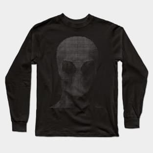 Alien ASCII Art Edit Long Sleeve T-Shirt